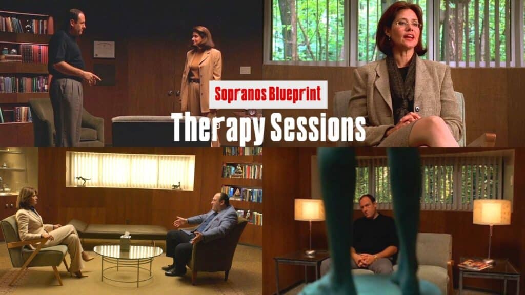 tony and dr melfi are in different therapy sessions